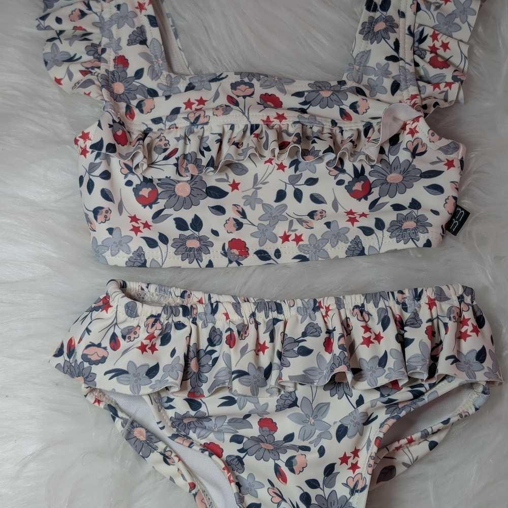 Gerber Kids Bikini Set with Floral Print